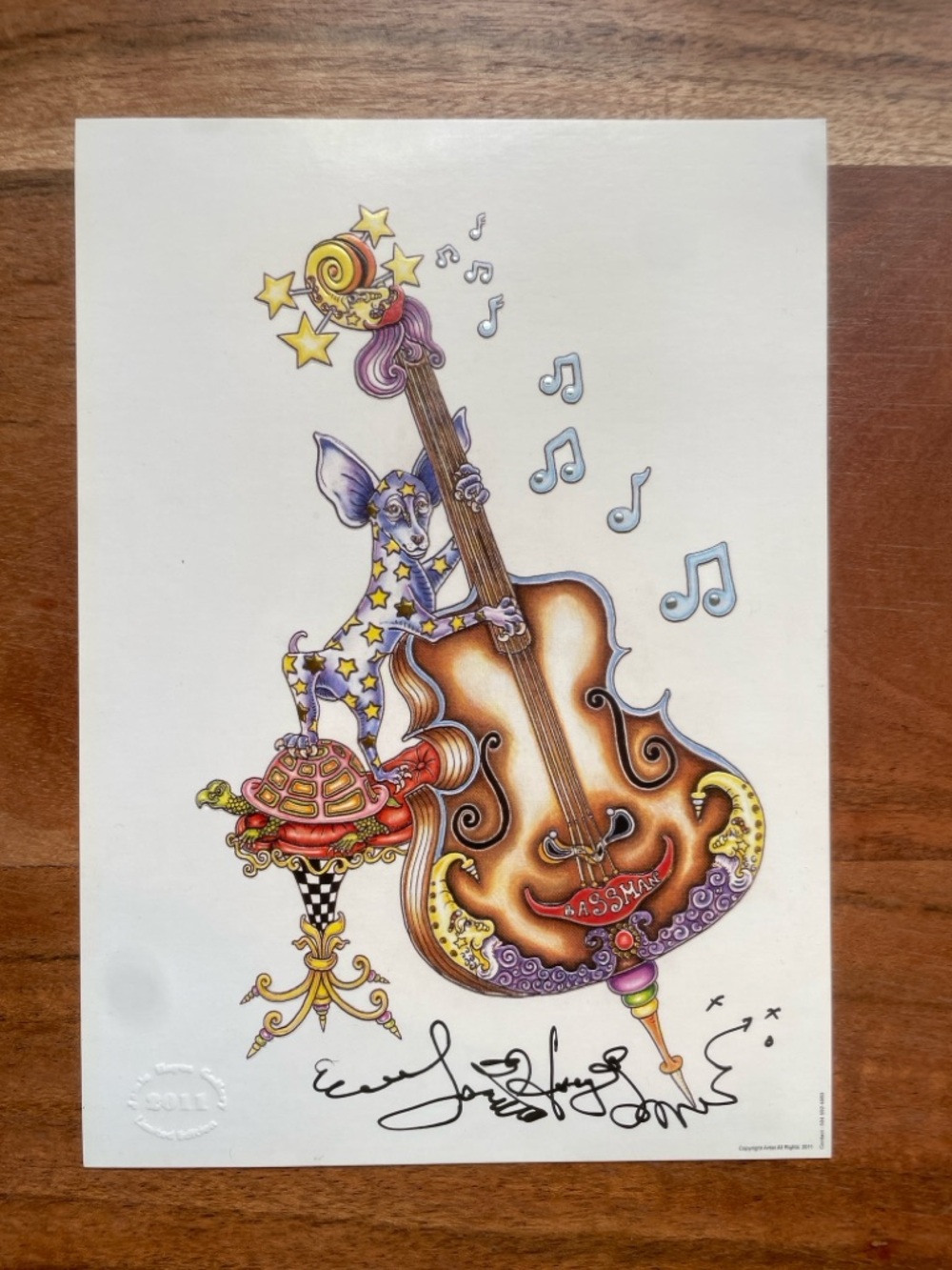 “Chihuahua Playing Bass" by Jamie Hayes